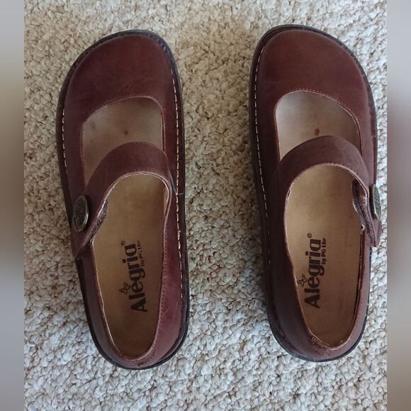 Alegria by PG Lite brown Paloma Platform Mary Jane size 38 - Picture 3 of 12